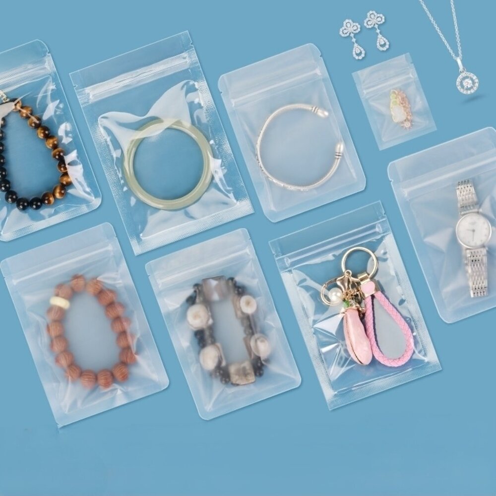 Self-Sealing Storage Pouches for Jewelry and Small Items  8*6（12*20cm）  50 pack